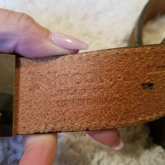 Nocona Rhinestone Buckle Brown Belt L main image 4